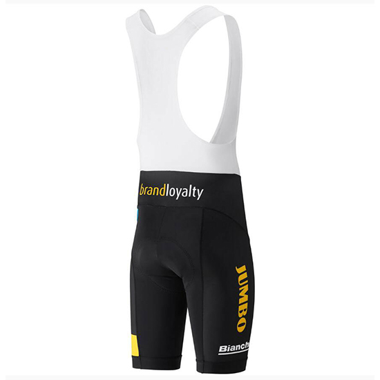 Lotto Nl Jumbo Kurzarmtrikot 2018 und Kurze Tragerhose Gelb Und shwarz